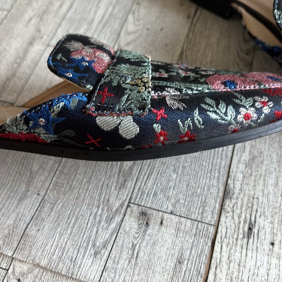 Floral Mule Loafer Catherine Malandrino Geisha Brocade Slip‎ on women’s size 7.5 - Picture 7 of 10